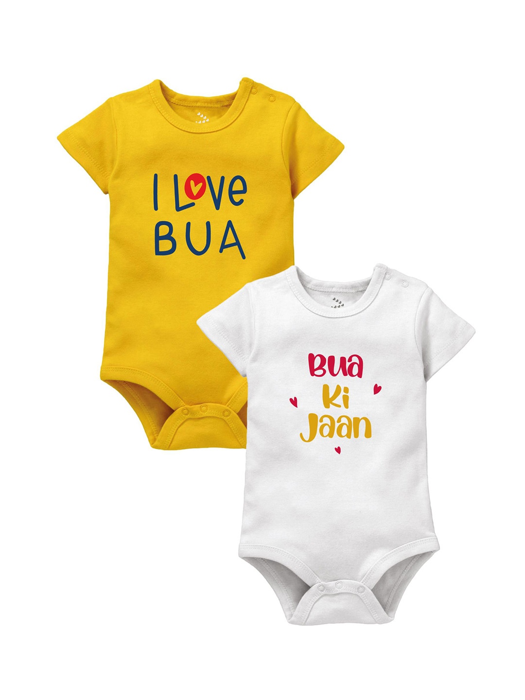 

Zeezeezoo Pack Of 2 Infant Printed Bodysuit, Yellow