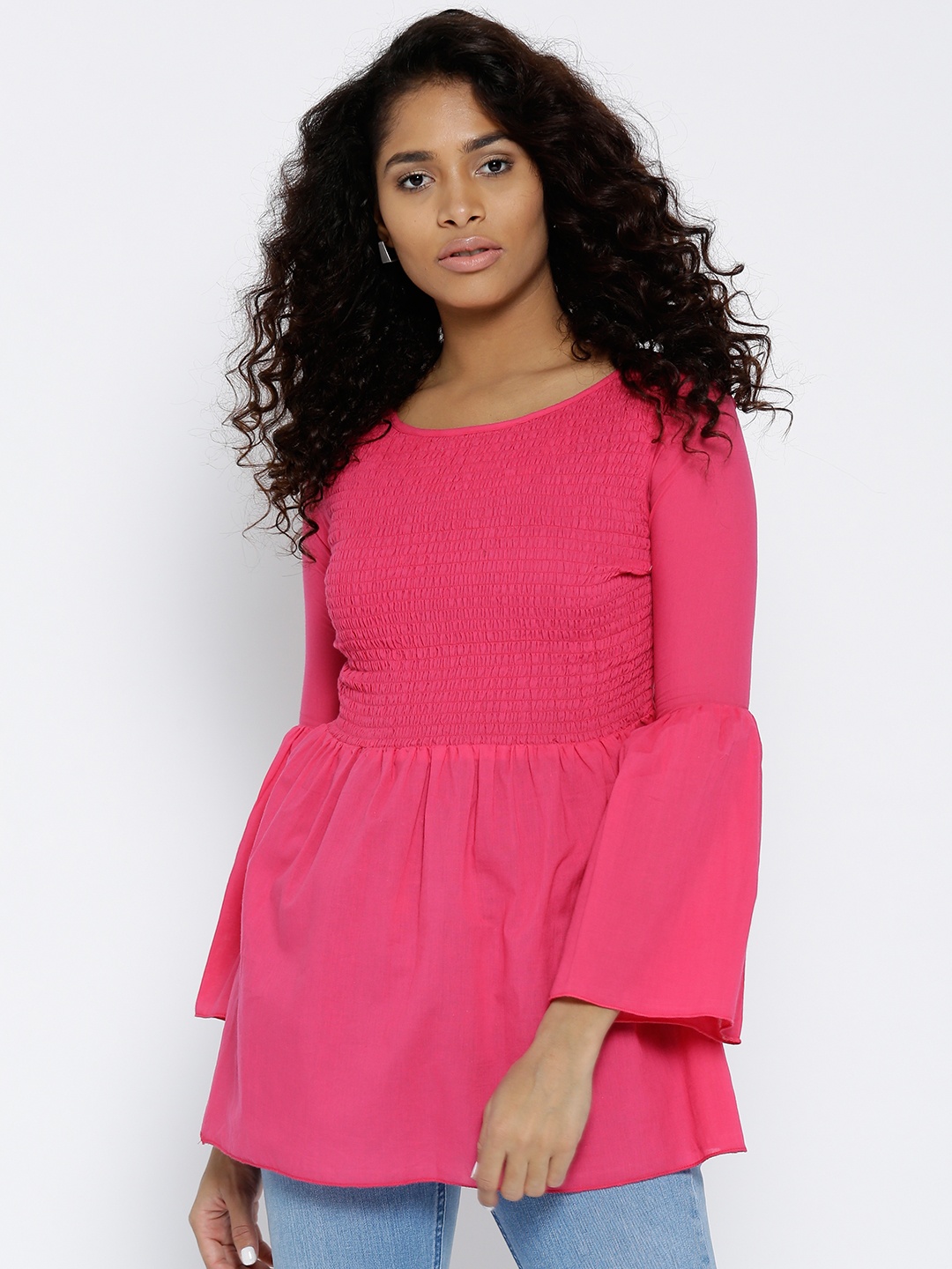 

Style Quotient Women Pink Solid Top