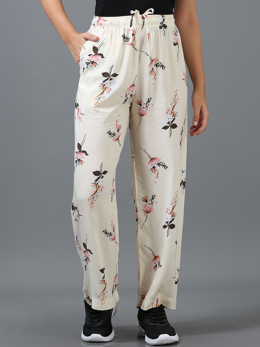 

Bottums Printed Relaxed-Fit Track Pants, Off white