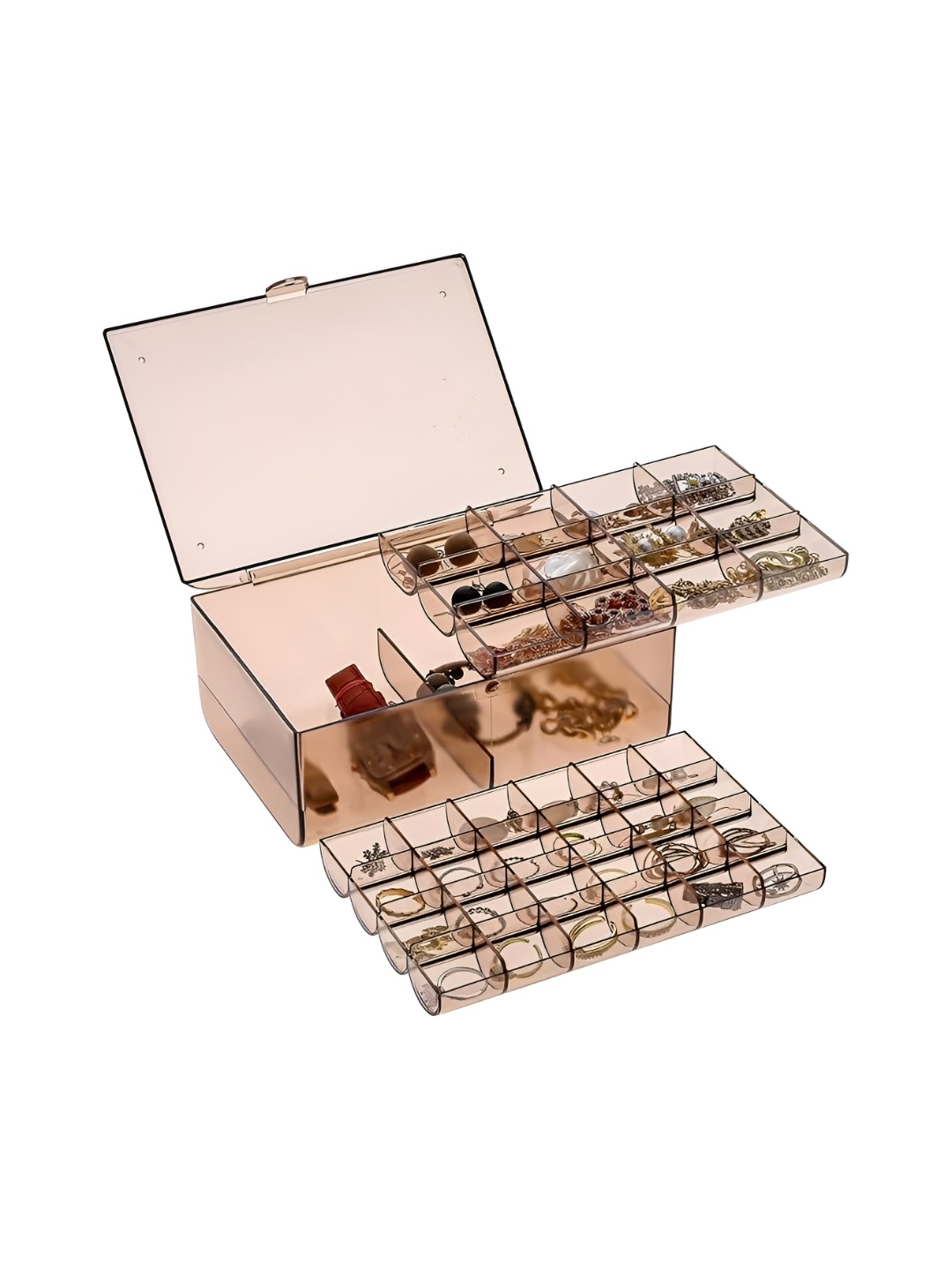 

HOUSE OF QUIRK Brown Acrylic Jewellery Organiser