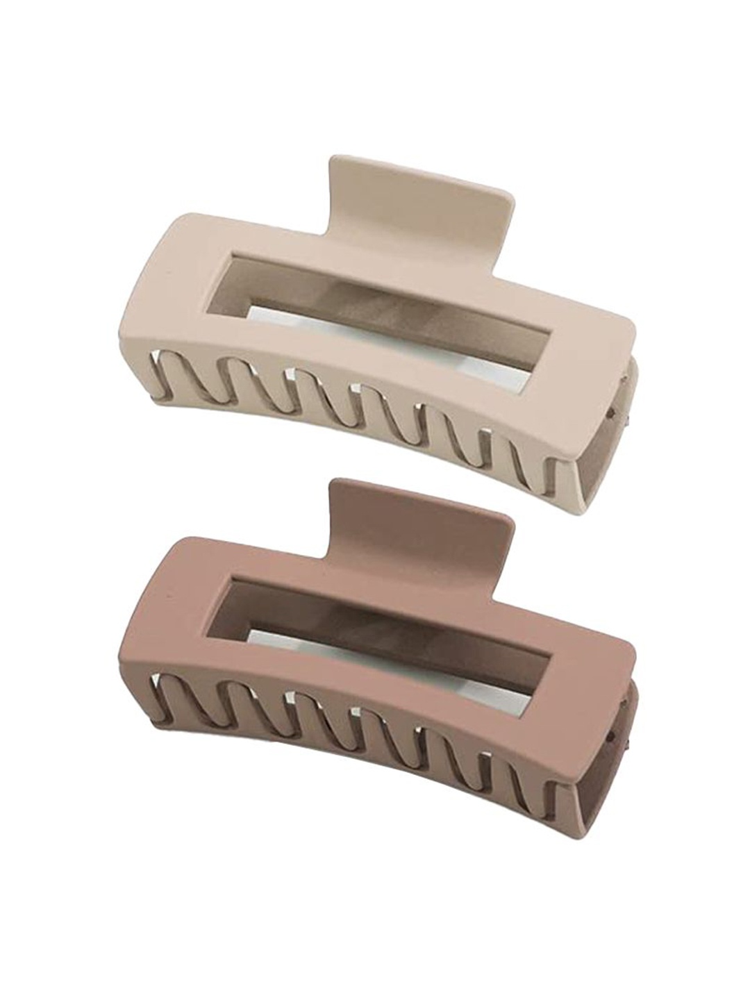 

Softwrap Women Set of 2 Claw Clip, Beige