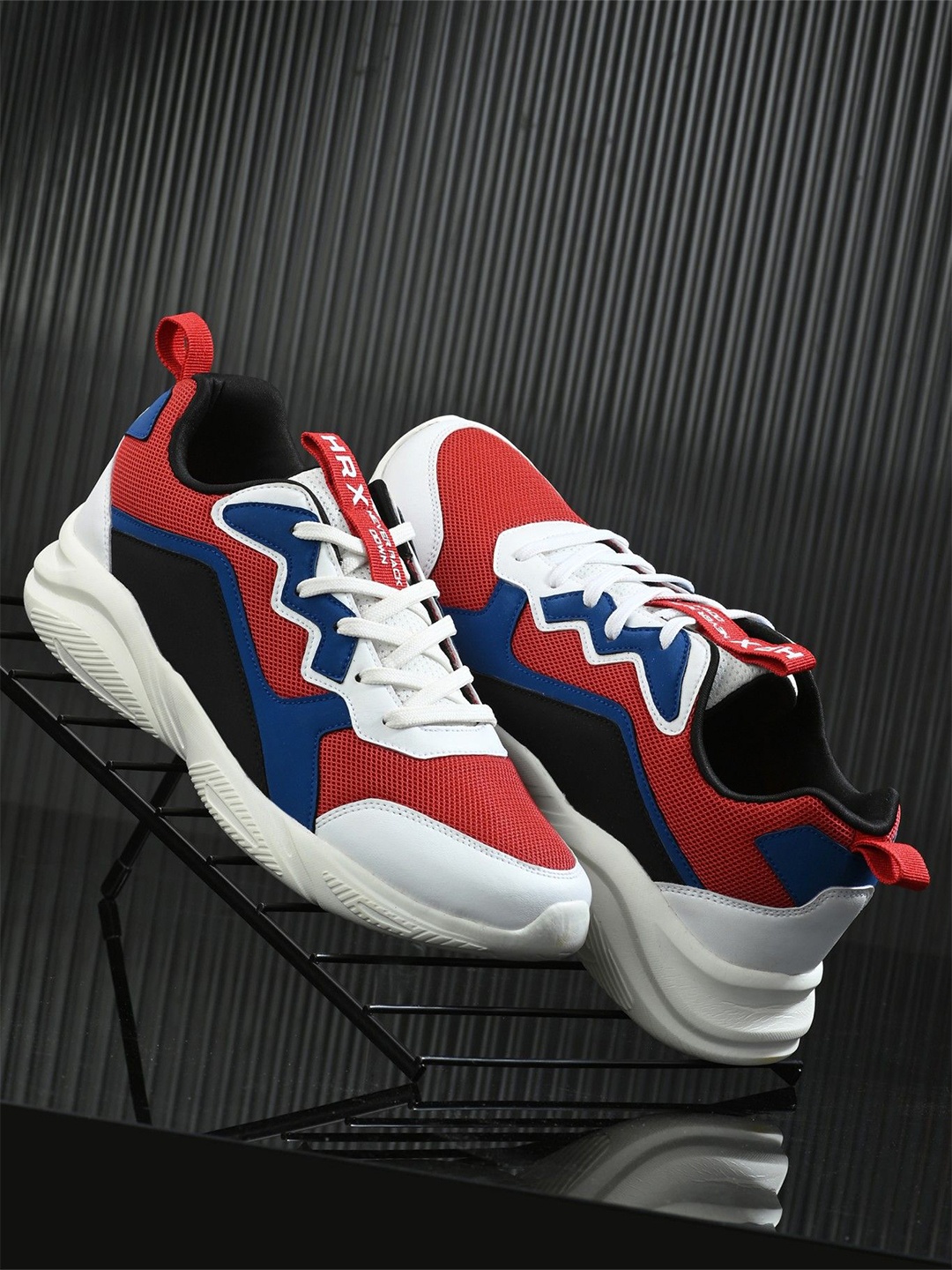 

HRX by Hrithik Roshan Men Mesh Running Non-Marking Shoes, Red
