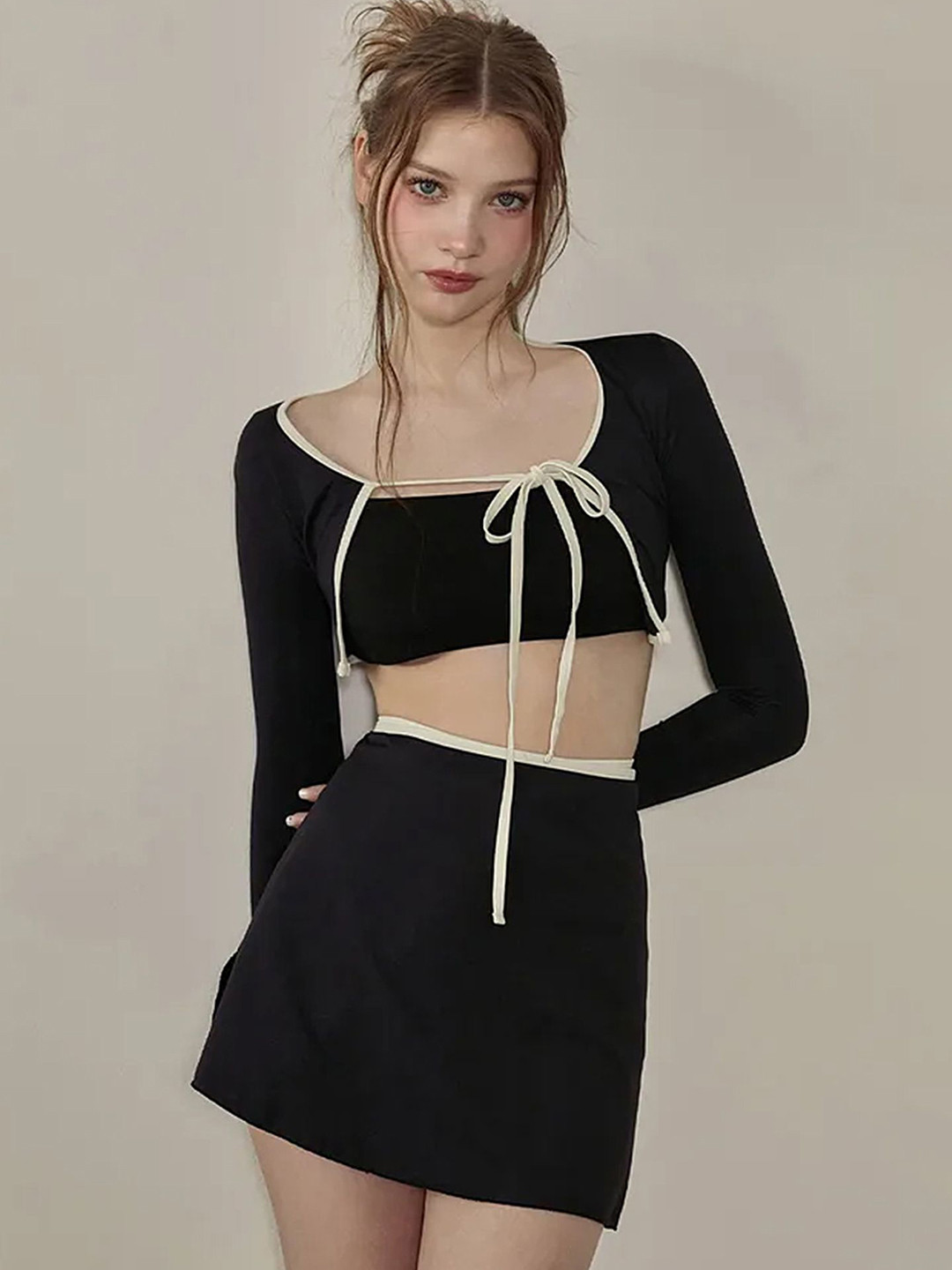 

LULU & SKY 4-Piece Beachwear Set, Black