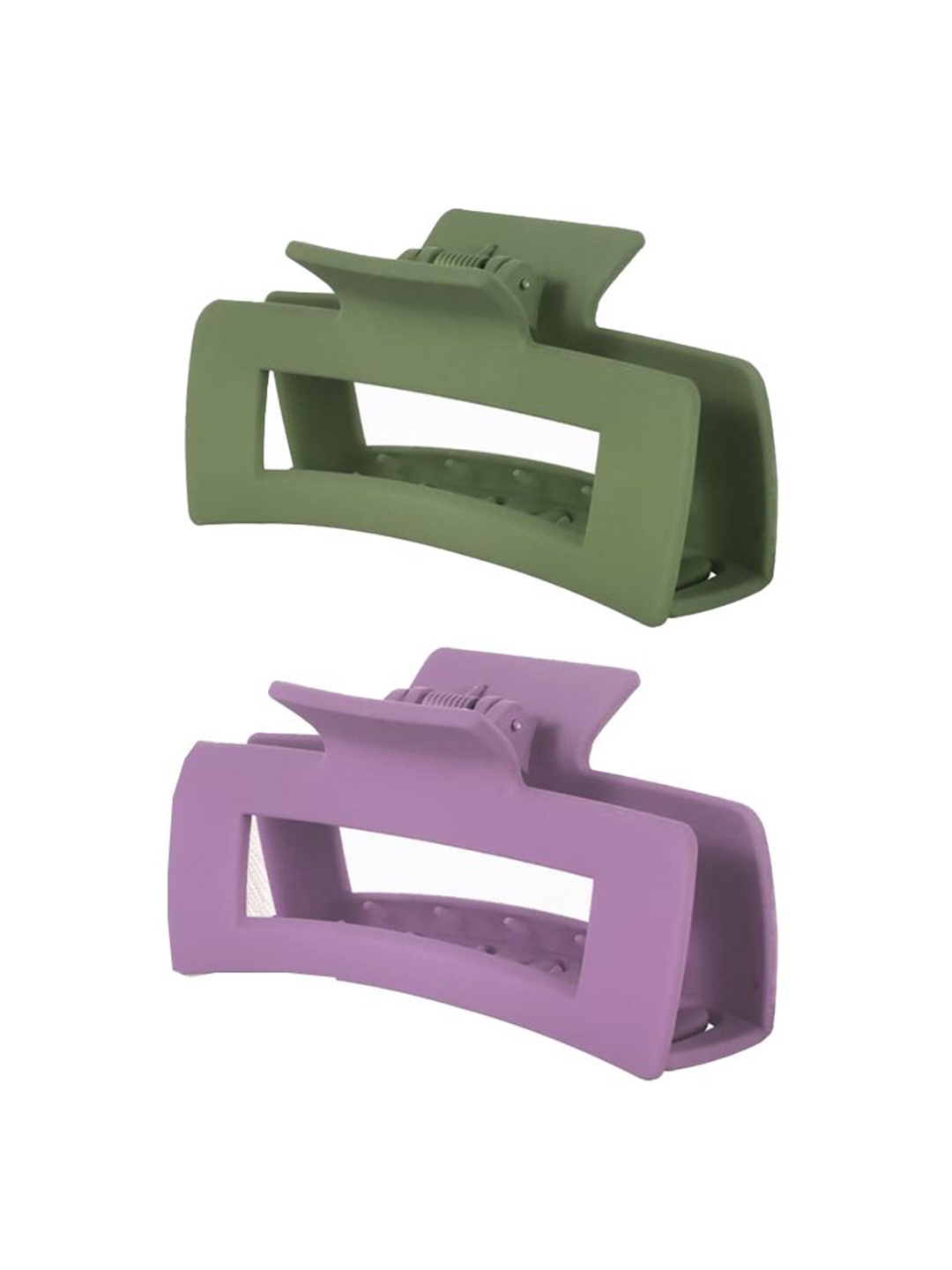 

Softwrap Women Set of 2 Claw Clip, Green