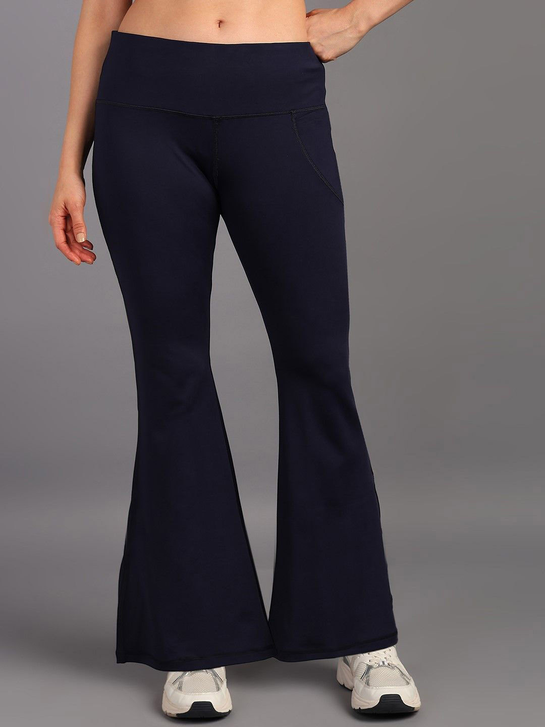 

HRX by Hrithik Roshan Ankle- Length Flared Tights, Navy blue