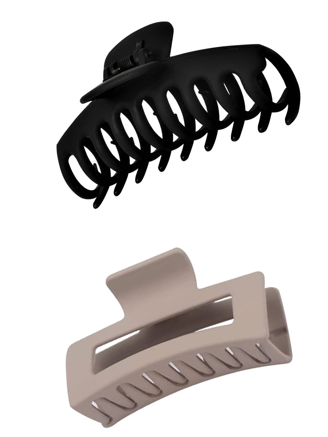 

Softwrap Women Set of 2 Spiral Claw Clip, Black