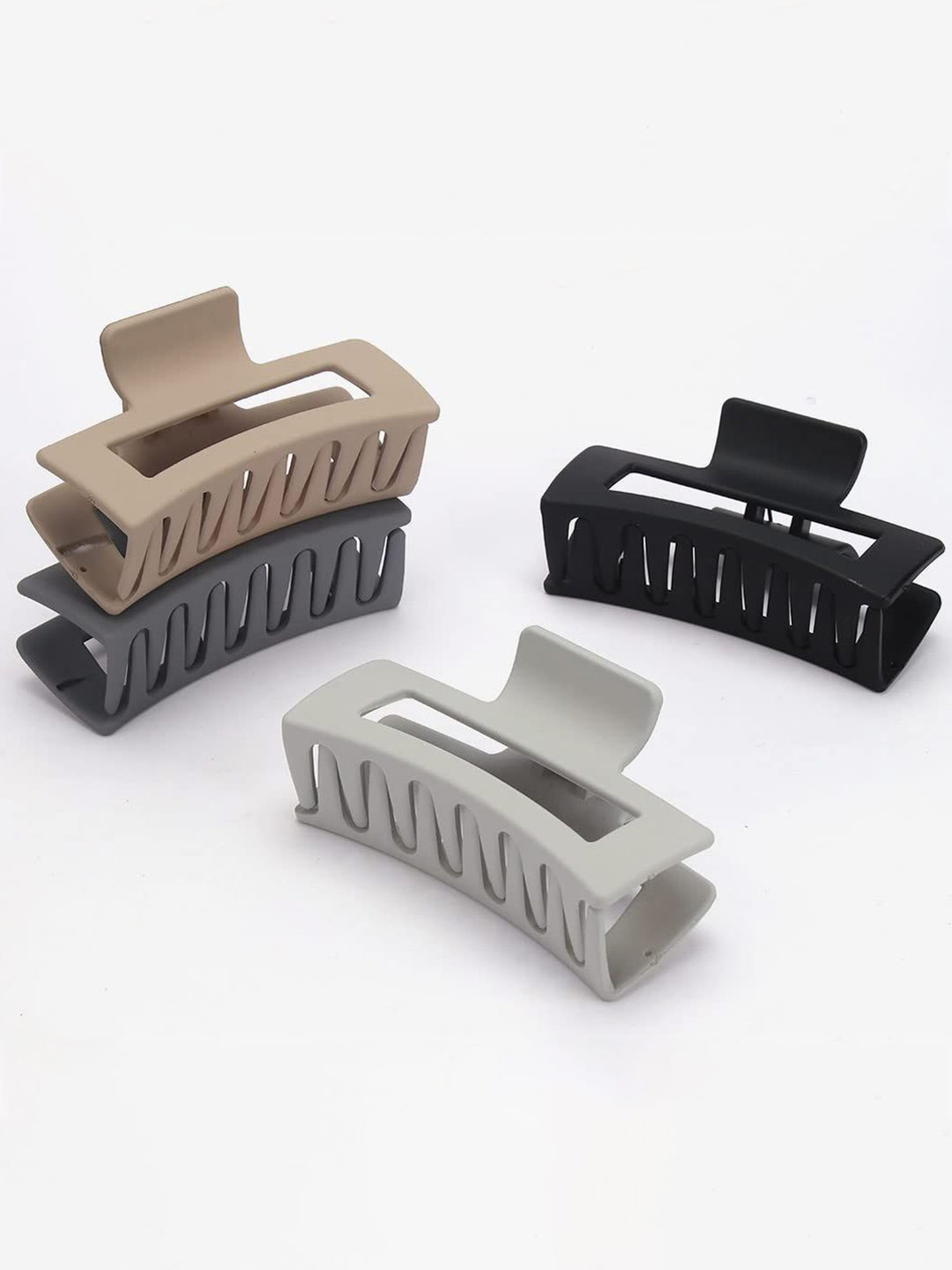 

Softwrap Women Set of 2 Spiral Claw Clip, Black