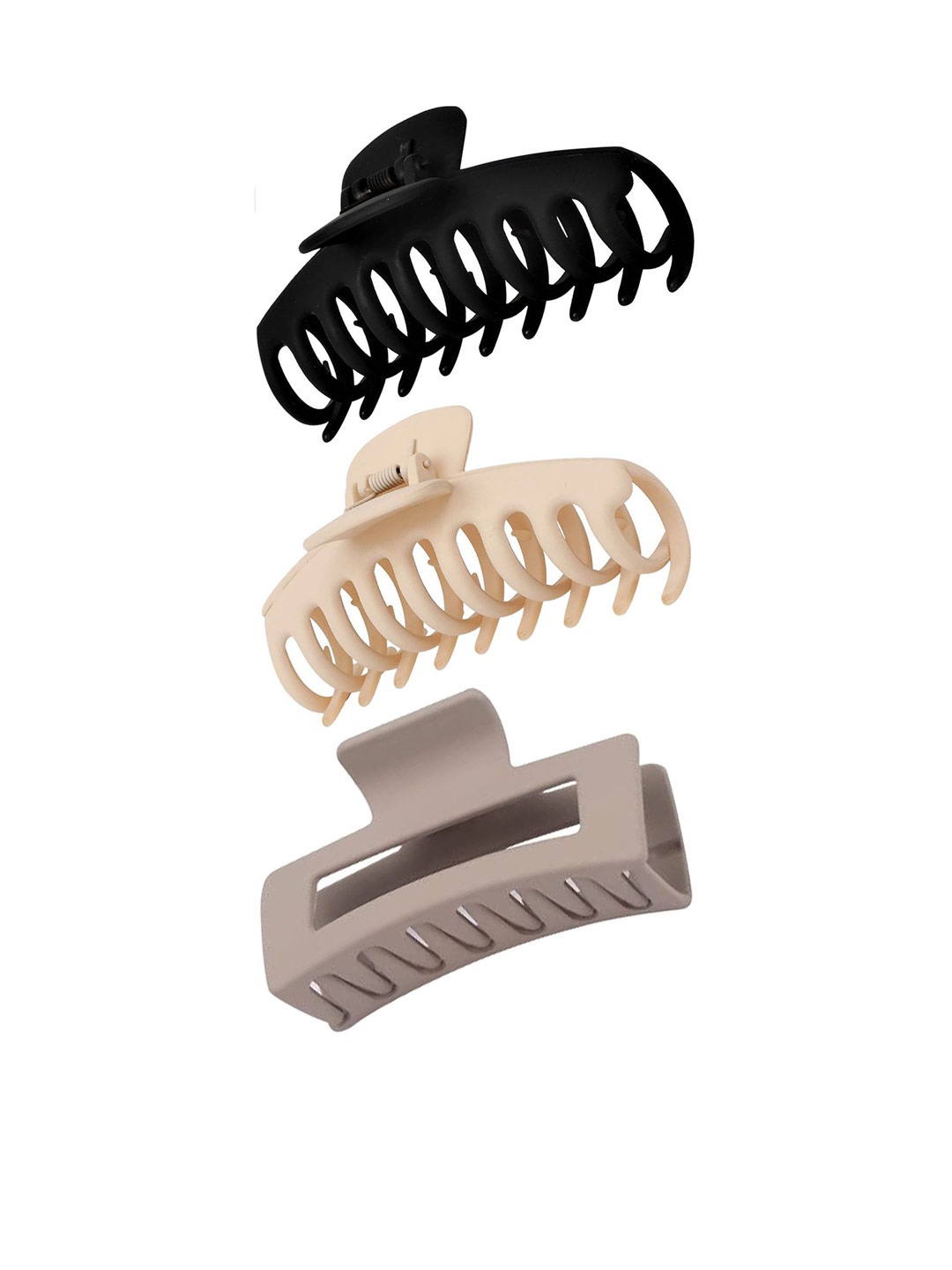 

Softwrap Women Set of 3 Claw Clip, Black