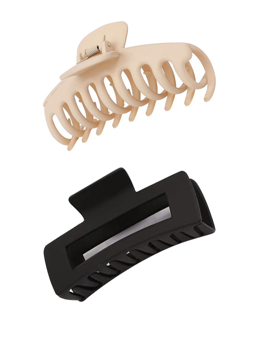 

Softwrap Women Set of 2 Spiral Claw Clip, Beige