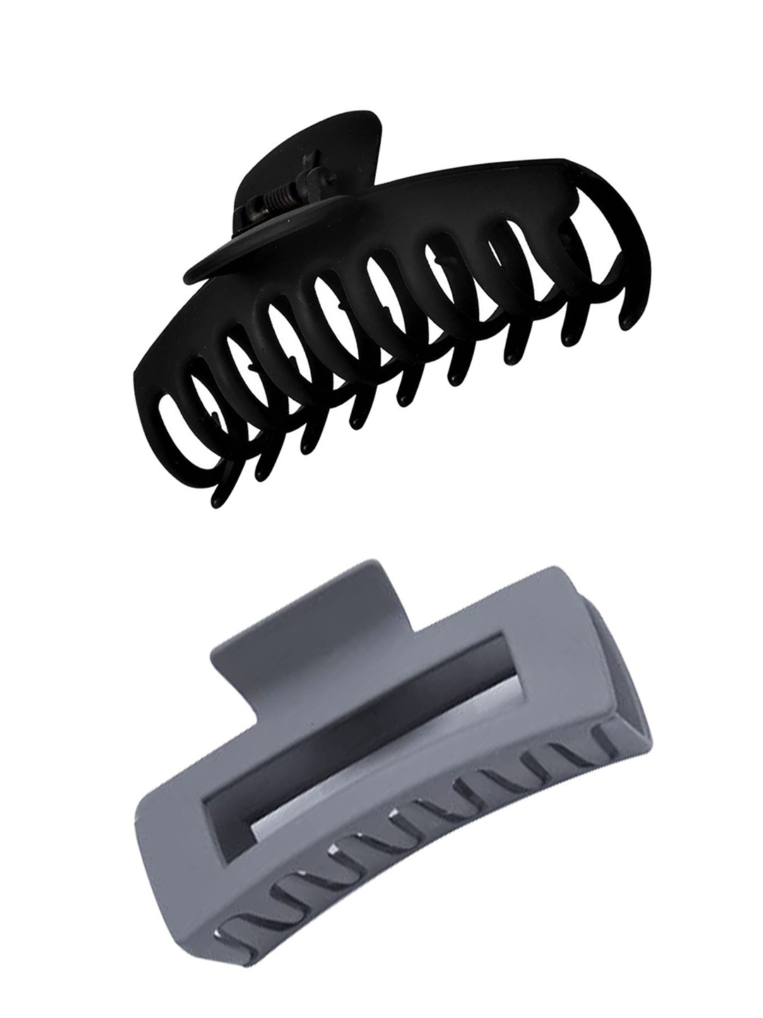 

Softwrap Women Set of 2 Spiral Claw Clip, Black