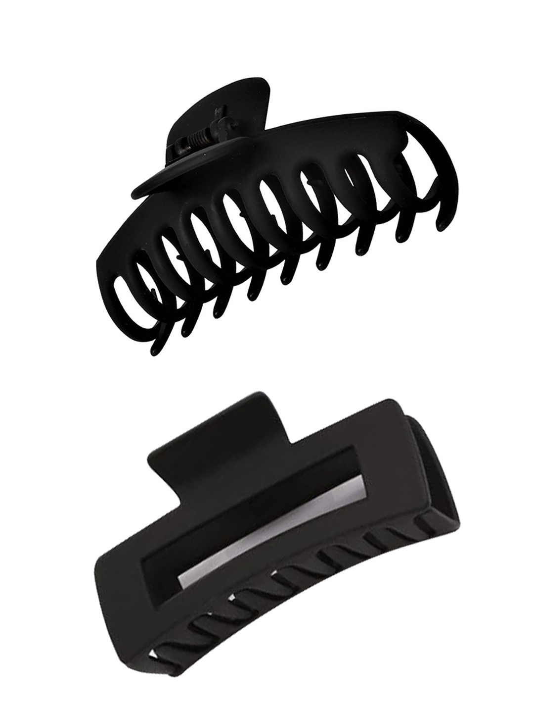 

Softwrap Women Set of 2 Spiral Claw Clip, Black