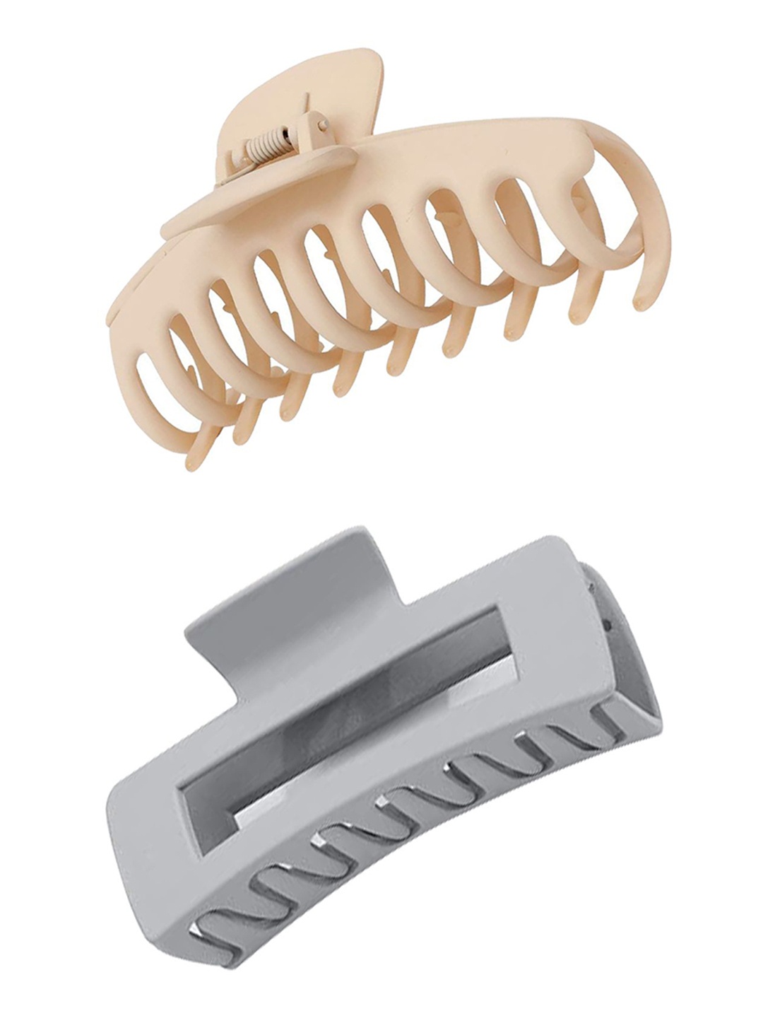

Softwrap Women Set of 2 Spiral Claw Clip, Brown