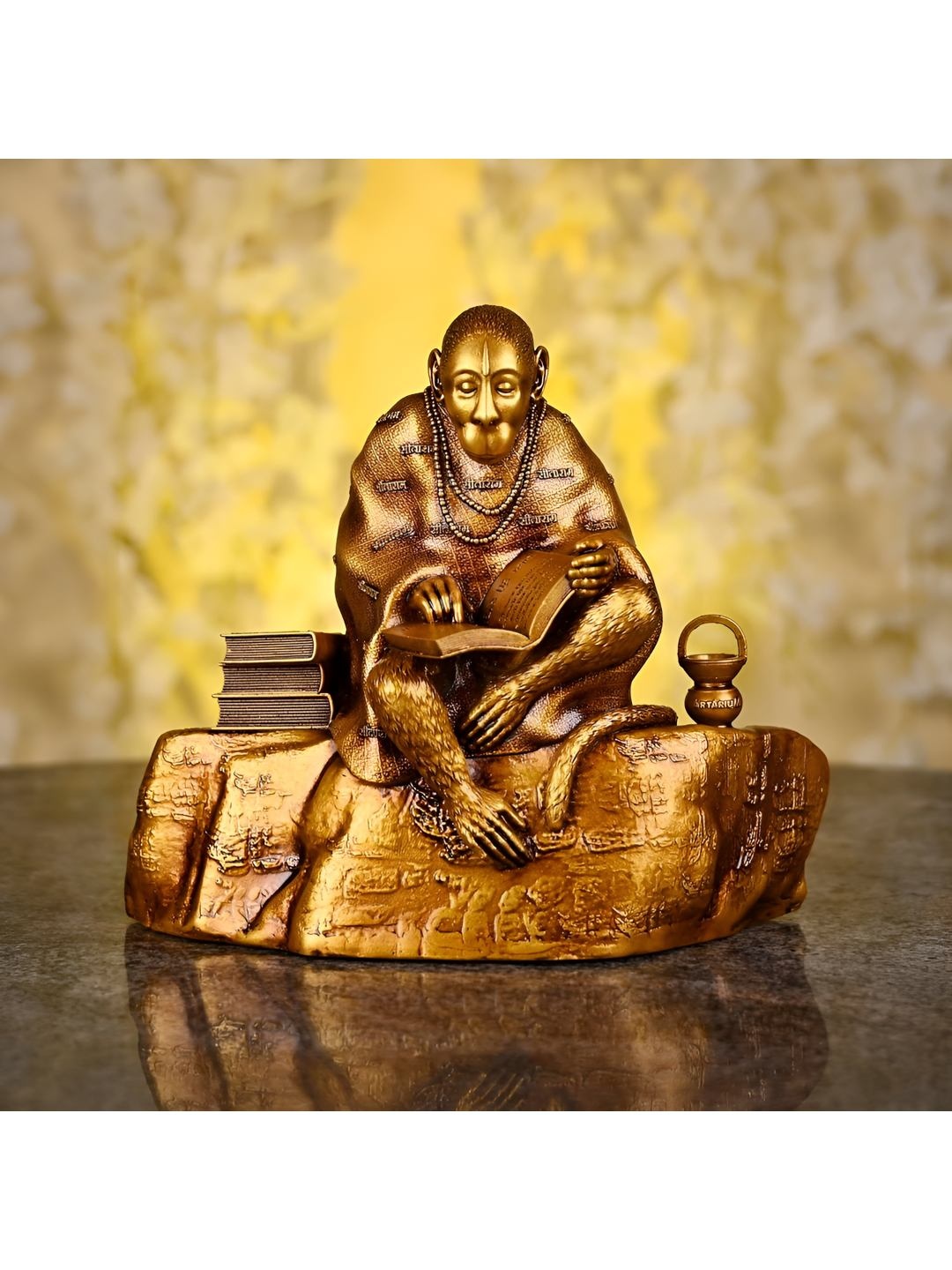 

SANKALAN CREATIONS Gold Toned Religious Idol Showpiece