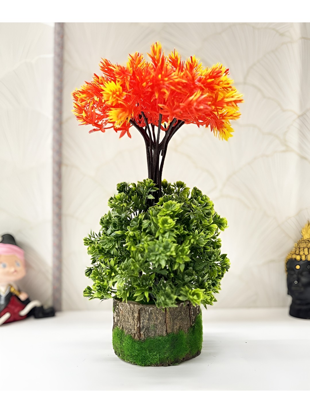 

Dekorly Orange Gardenia Kalash Plant With Pot