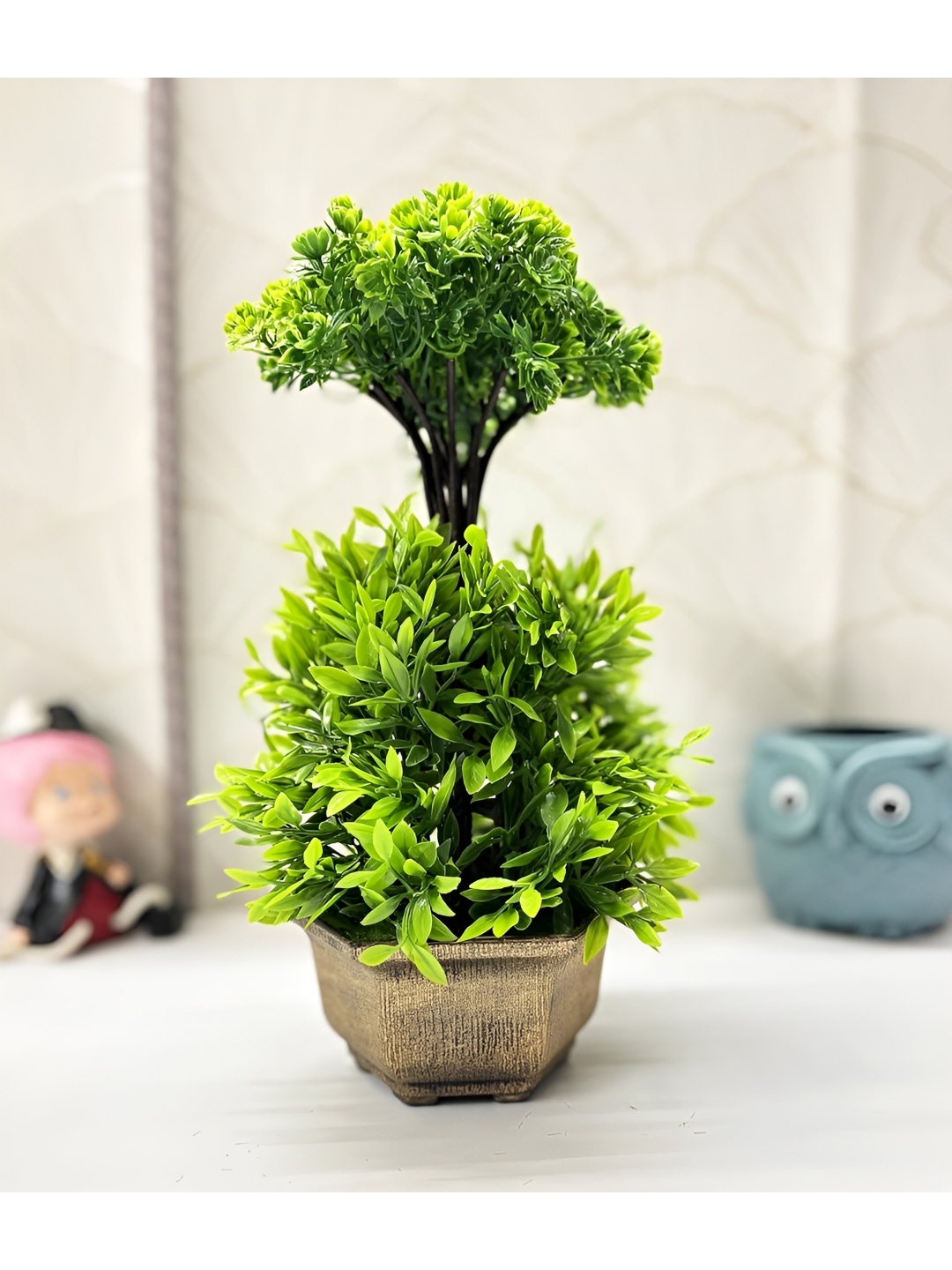 

Dekorly Green Gardenia Kalash Artificial Plant With Pot