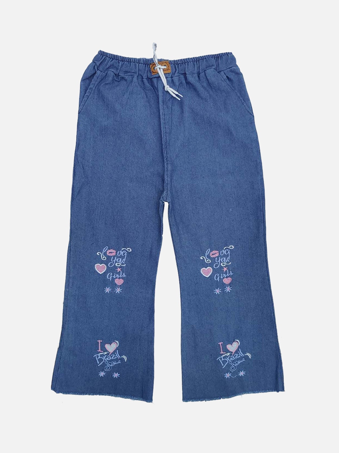 

BAESD Girls Boyfriend Fit Comfort Low Distress Jeans, Blue