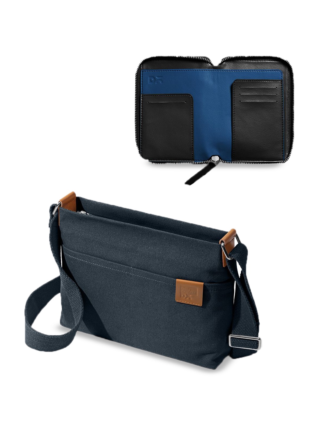 

DailyObjects Structured Shoulder Bag with Tasselled, Blue