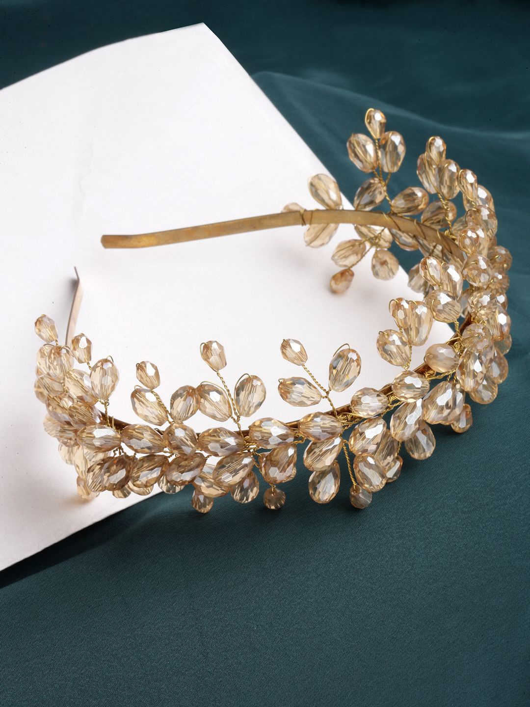 

VOGUE HAIR ACCESSORIES Women Embellished Hairband, Gold