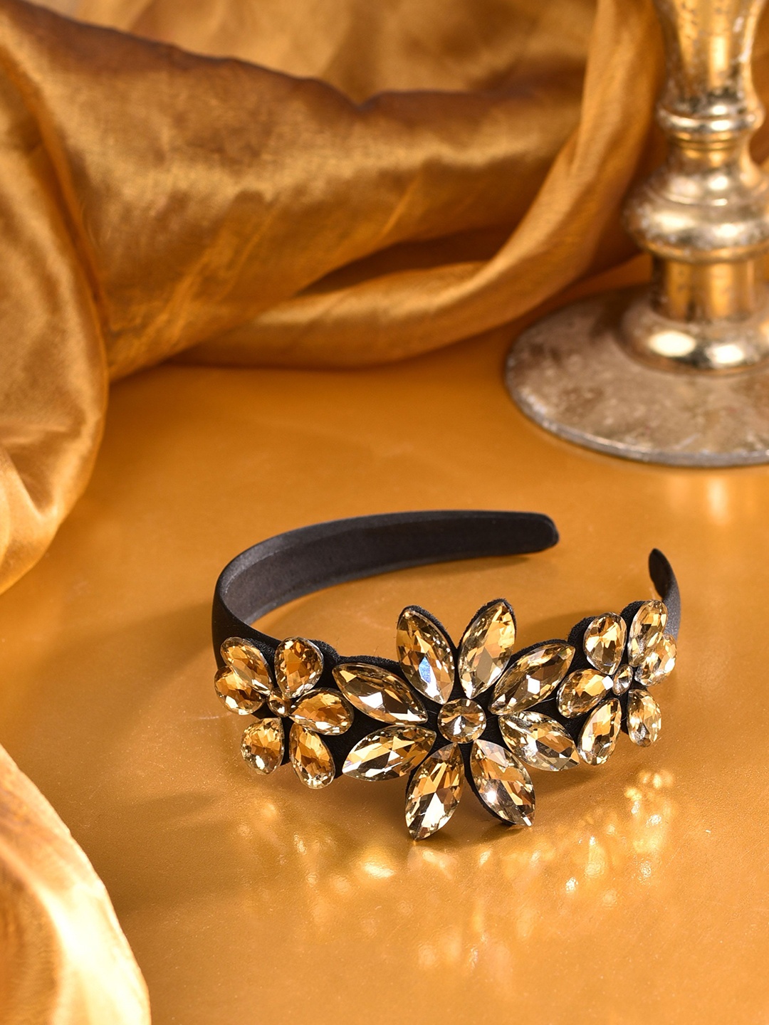 

VOGUE HAIR ACCESSORIES Women Embellished Hairband, Gold