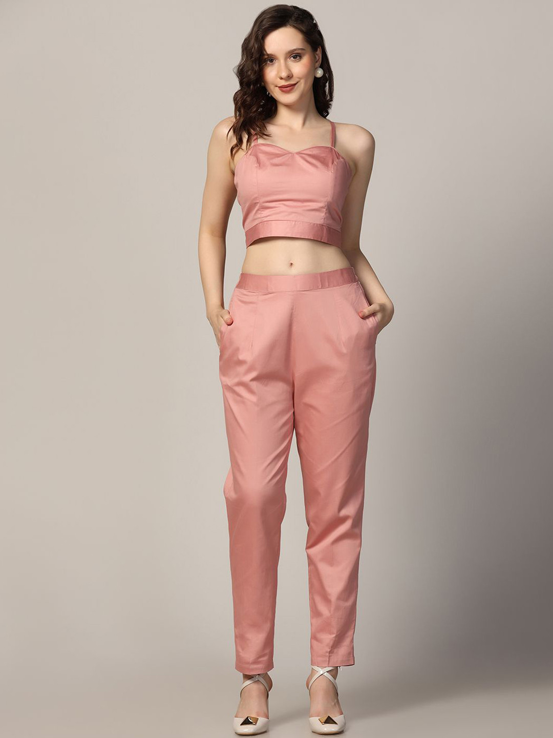 

TAHVO Top, Blazer With Trousers Co-Ords, Pink