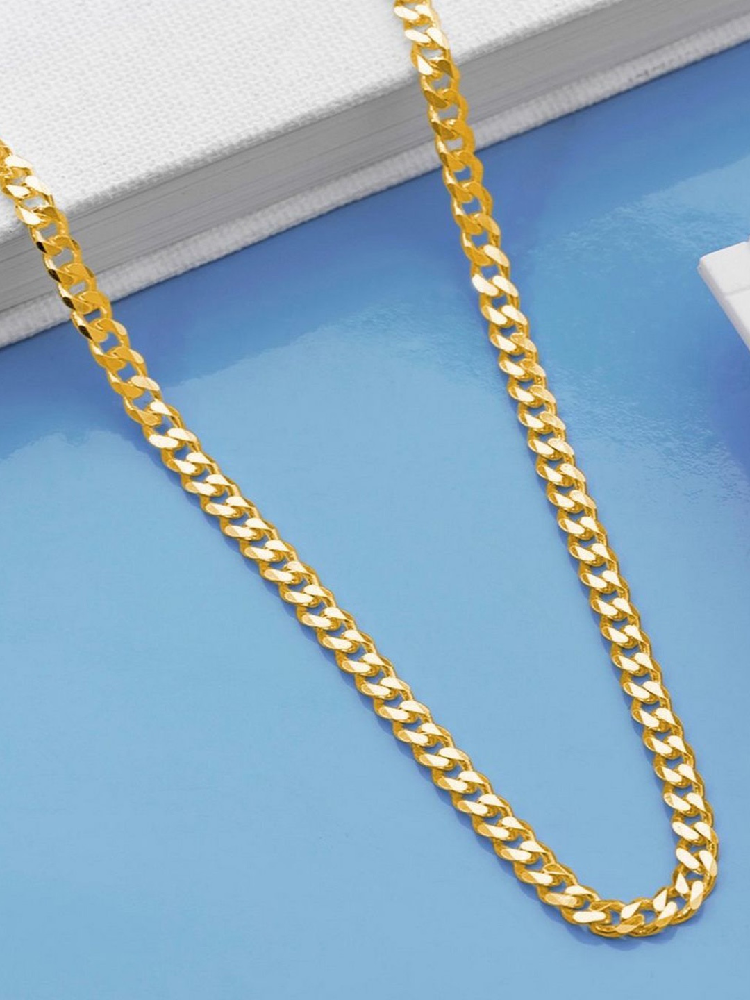 

Zavya Men 925 Sterling Silver Gold-Plated Chain