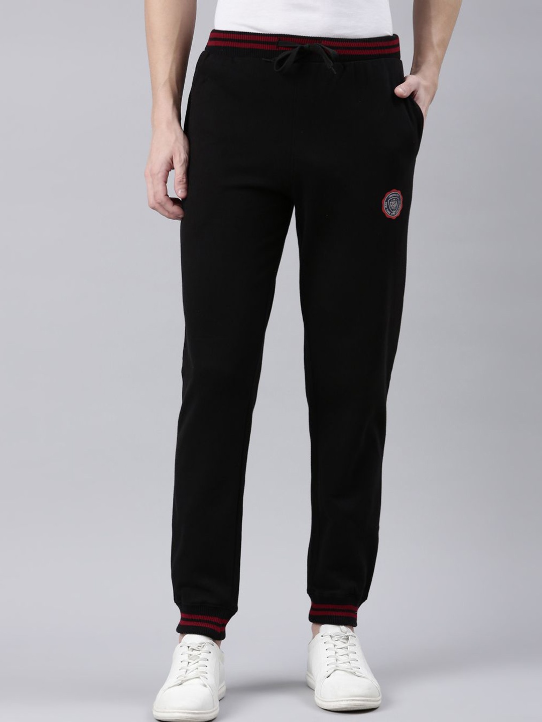 

DIXCY SCOTT Zane Men Pure Cotton Joggers, Black