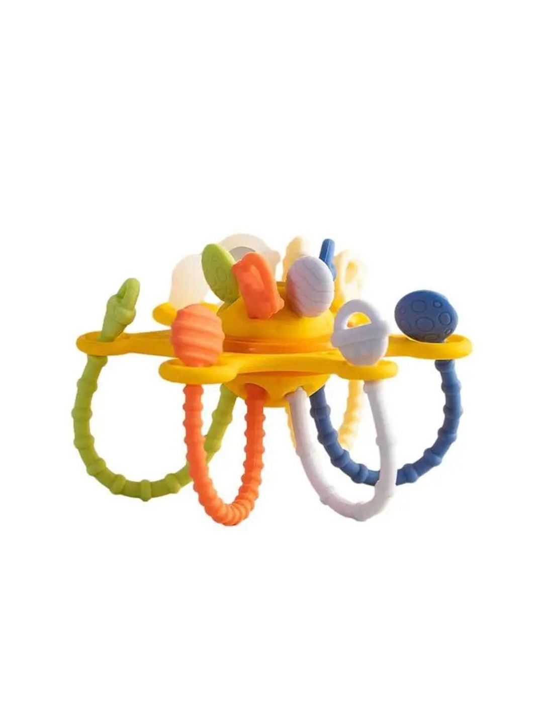 

YOUSTYLO Infants BPA Free Silicone Teether, Yellow