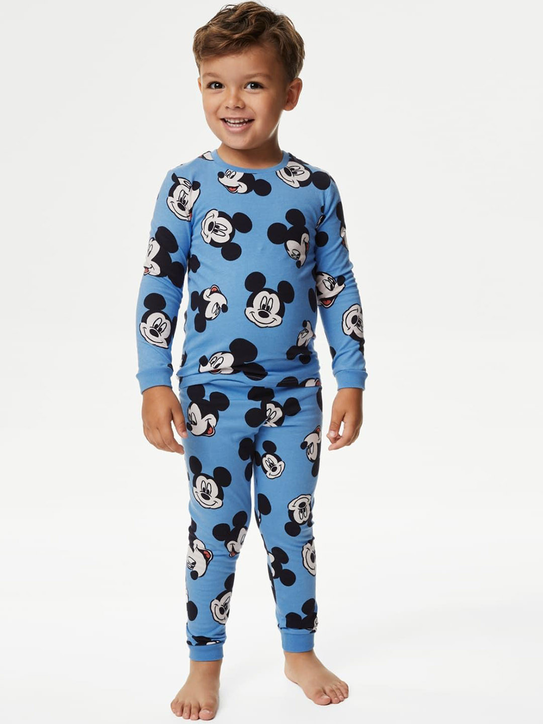

Marks & Spencer Boys Cartoon Characters Printed Night suit, Blue