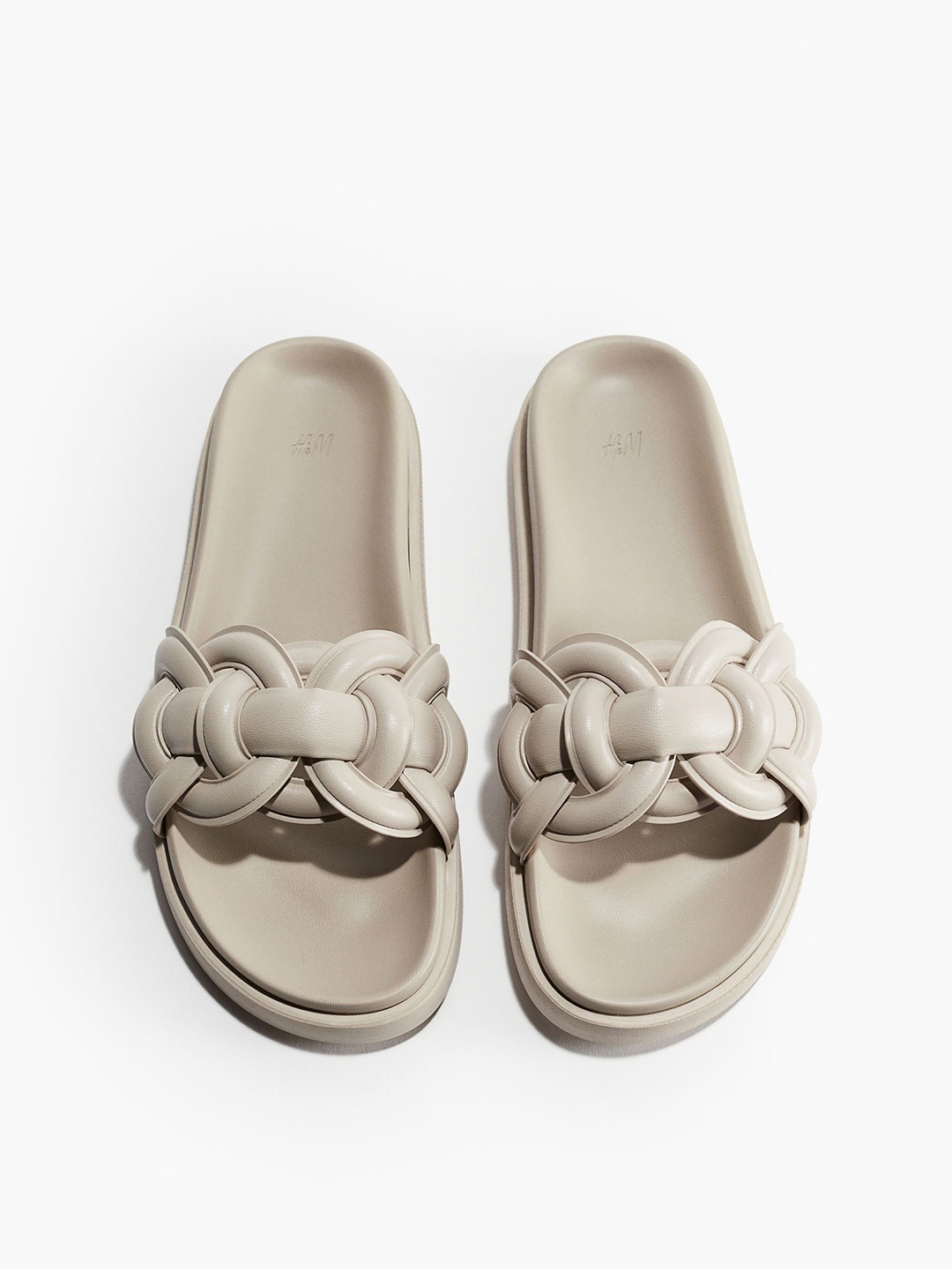 

H&M Women Intertwined-Strap Sandals, Beige
