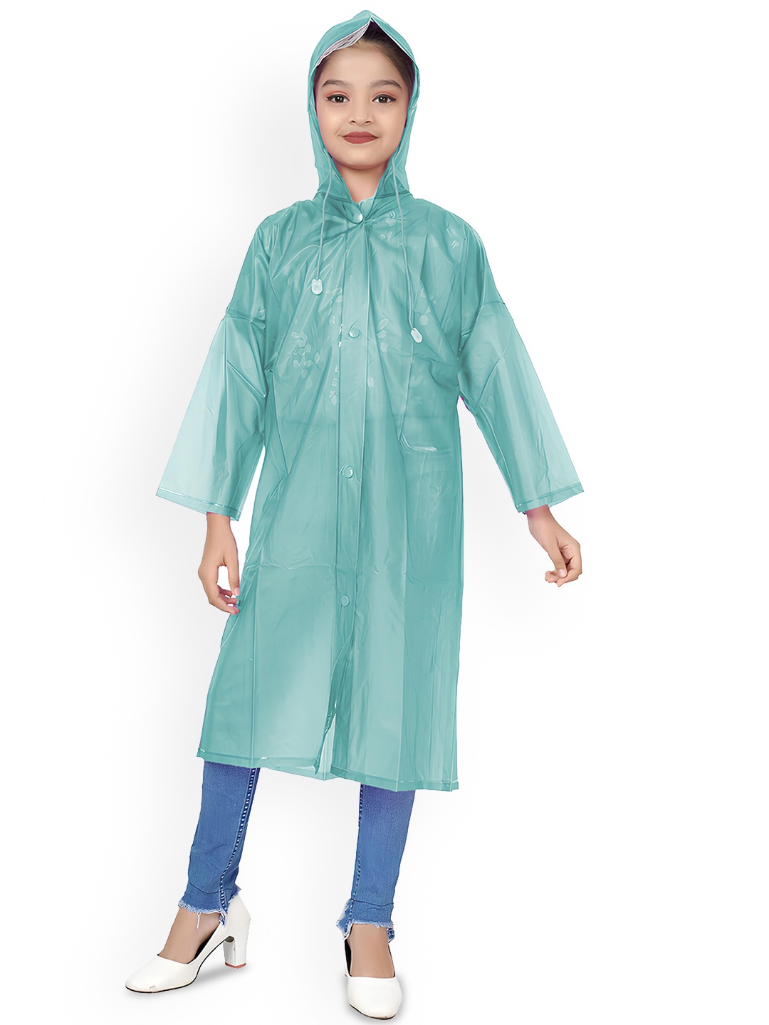 

BAESD Kids Full Sleeves Waterproof Rain Jacket, Green