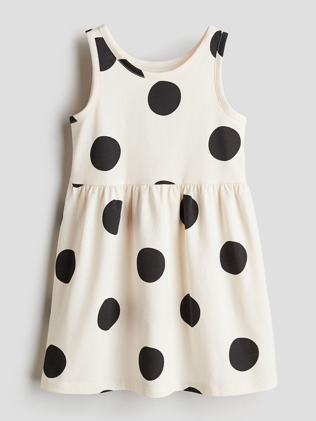 

H&M Girls Patterned Cotton Dress, White