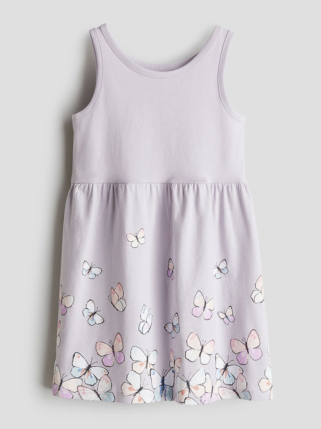 

H&M Girls Patterned Cotton Dress, Purple