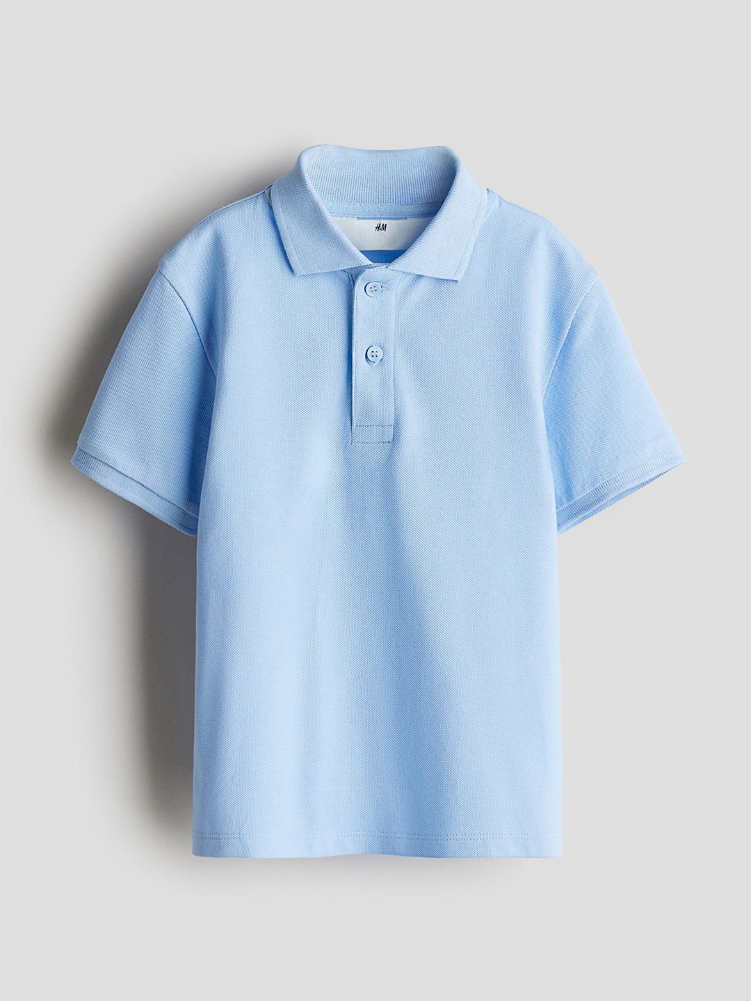 

H&M Boys Cotton Piqu Polo Shirt, Blue