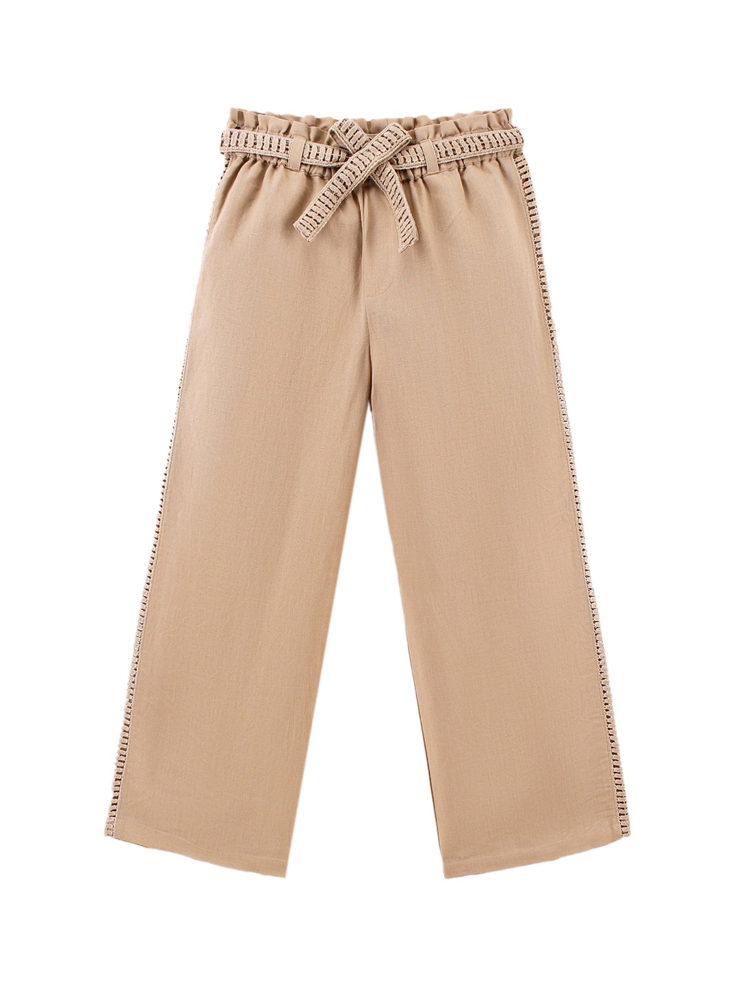 ARIAS By LARA DUTTA Girls Mid-Rise Regular Trousers, Purple