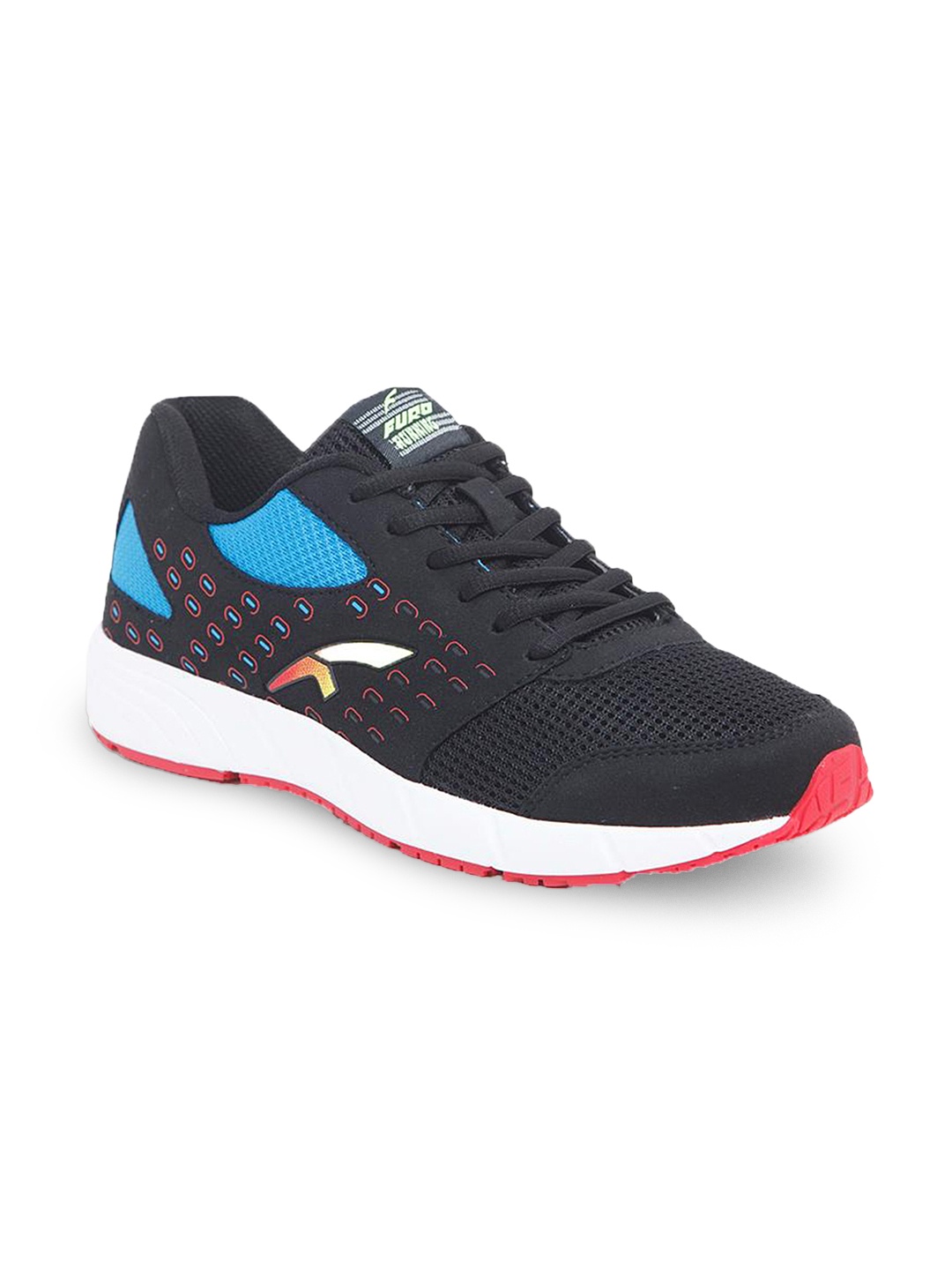 

FURO by Red Chief Men Black Mesh Mid-Top Walking Shoes W3004 BLACK/FRENCH BLUE