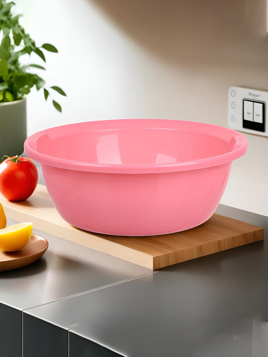 

Kuber Industries Pink & Blue 2 Pieces Multipurpose Storage Basket 12 Ltr