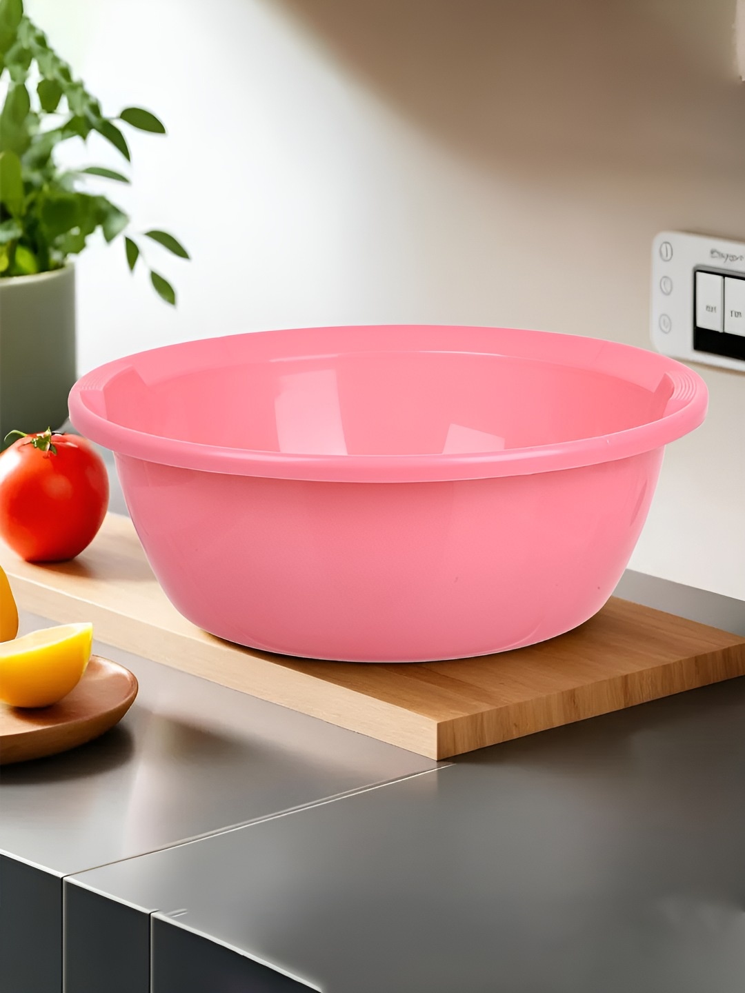 

Kuber Industries Pink 5 Pieces Multipurpose Storage Basket 12Litres