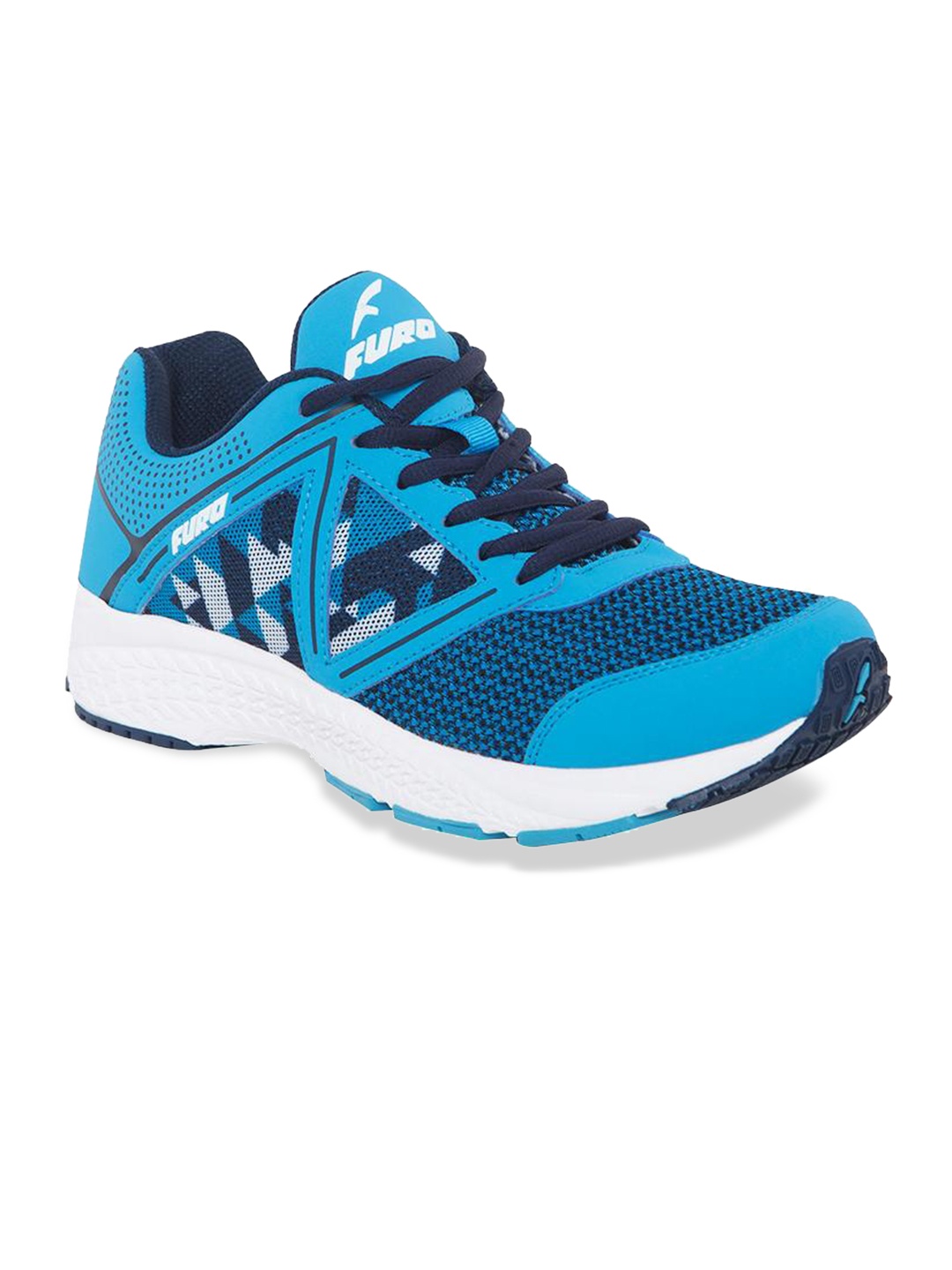 

FURO by Red Chief Men Blue Mesh Mid-Top Running Shoes R1004 B-JEWEL/D-DENIM