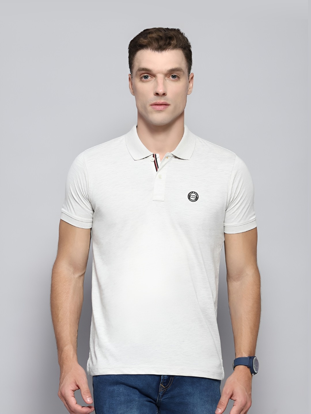

Cloak & Decker by Monte Carlo Men Solid Polo Collar T-shirt, White