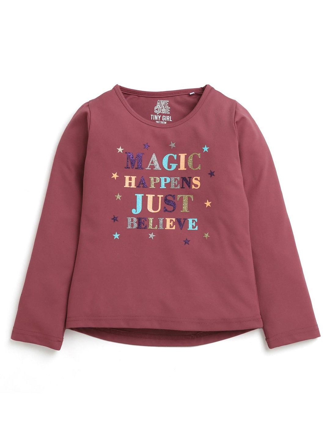 

Tiny Girl Girls Round Neck Long Sleeves Top, Pink