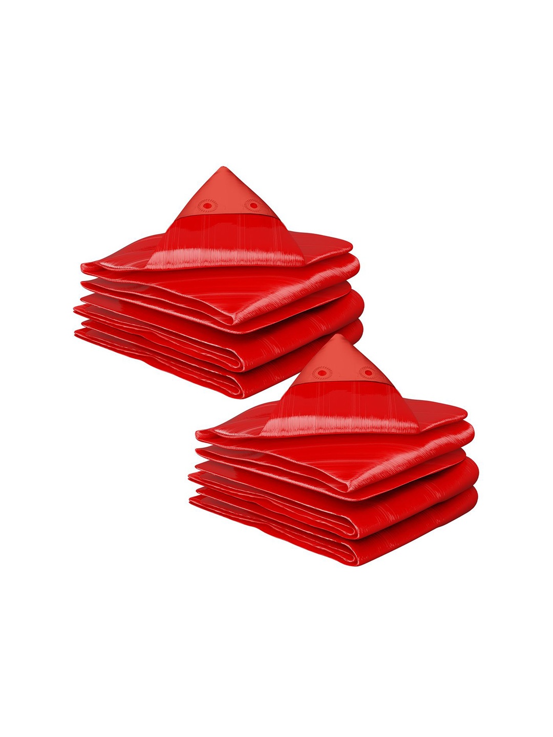

Kuber Industries Pack of 2 Waterproof 120 GSM Premium Tarpaulin Tent, Red