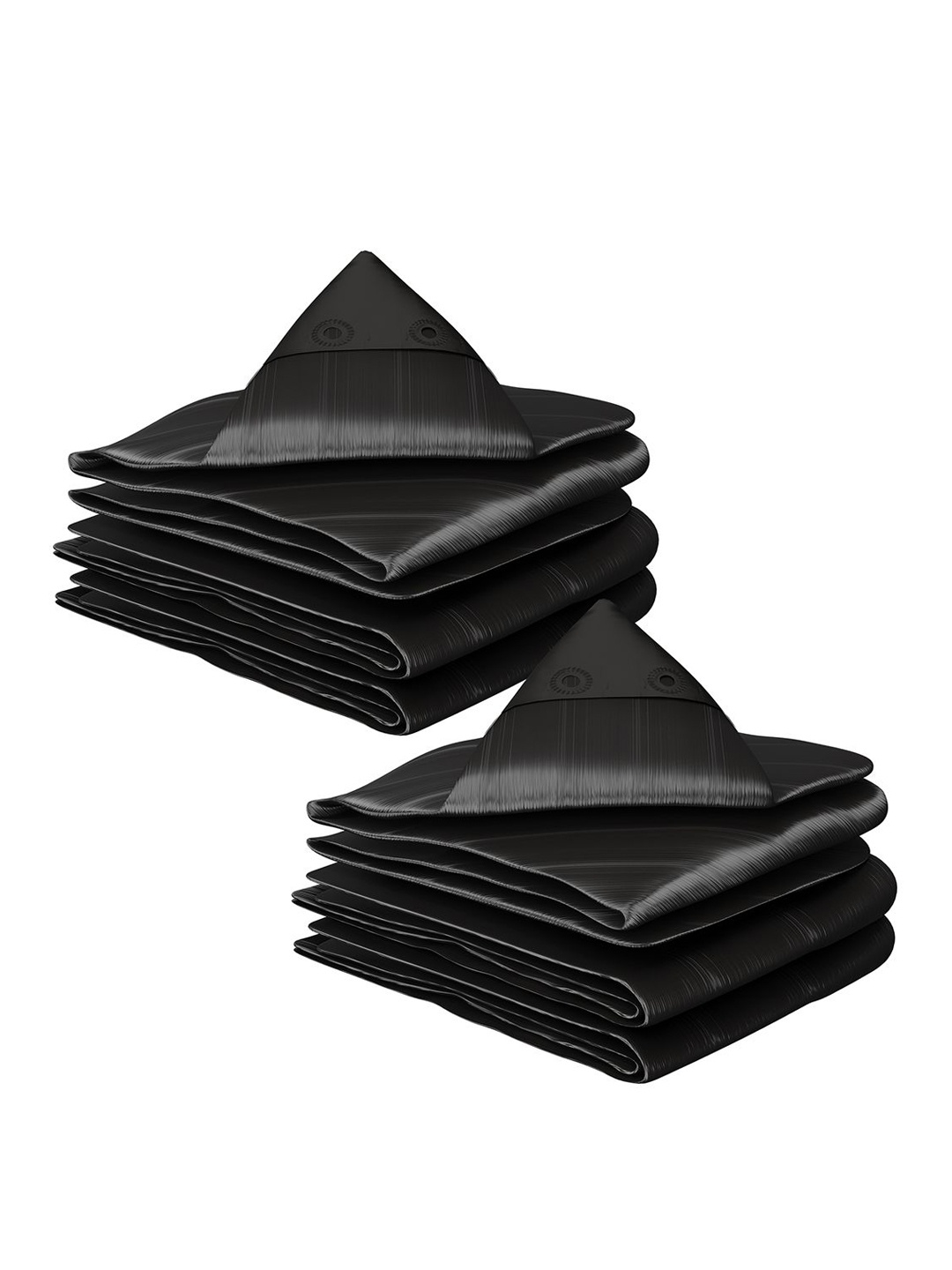 

Kuber Industries Pack of 2 Waterproof 120 GSM Premium Tarpaulin Tent T, Black