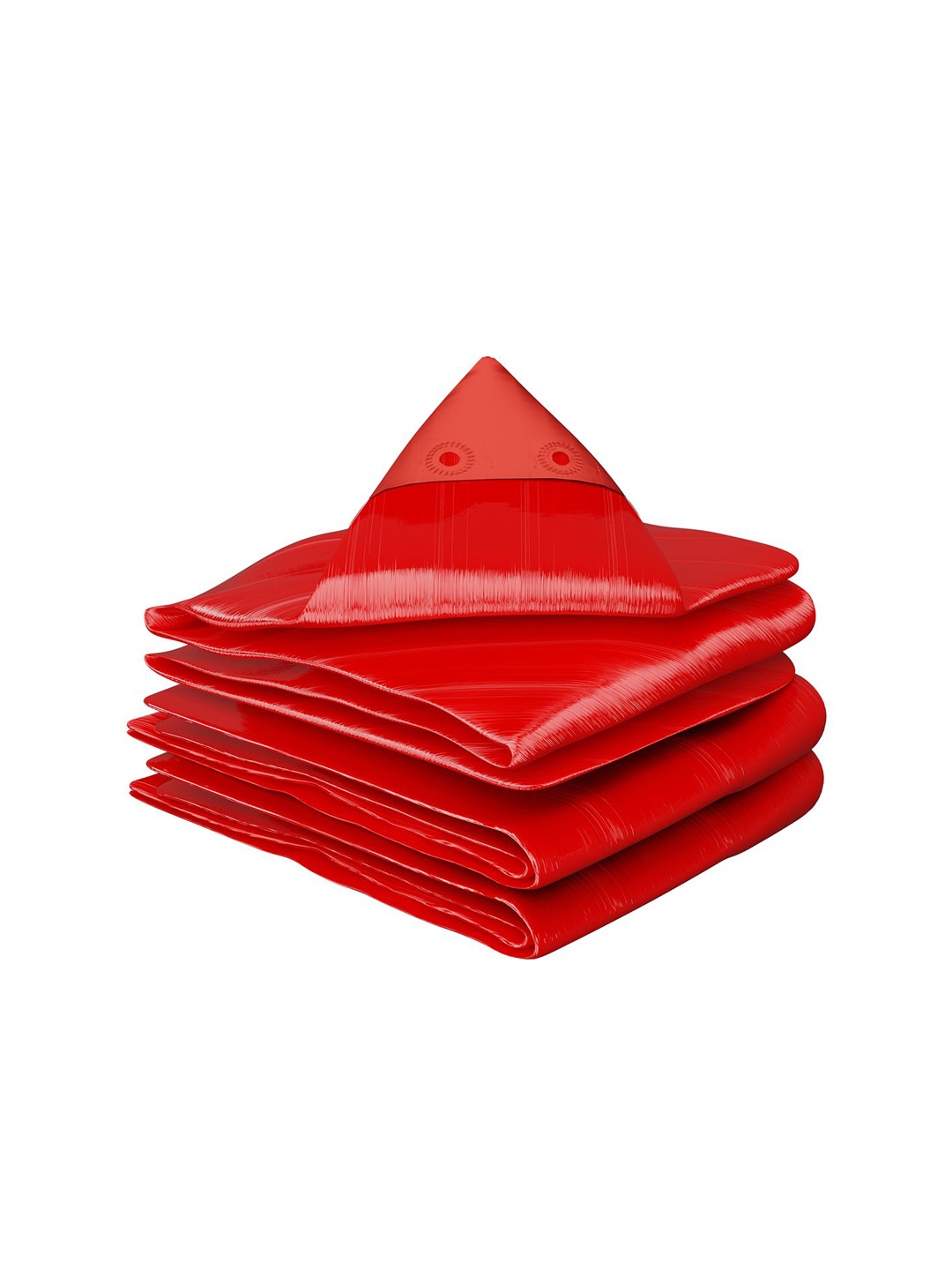 

Kuber Industries Waterproof 120 GSM Premium Tarpaulin Tent, Red