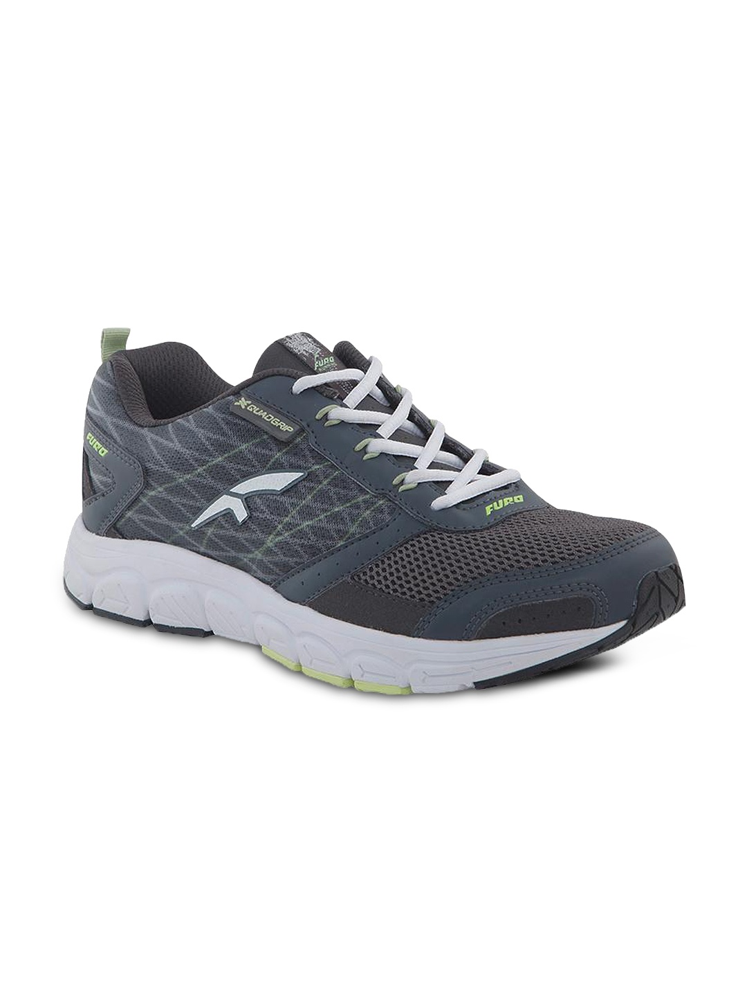 

FURO by Red Chief Men Grey Mesh Mid-Top Running Shoes R1001 CASTOR GREY/PERISCOPE