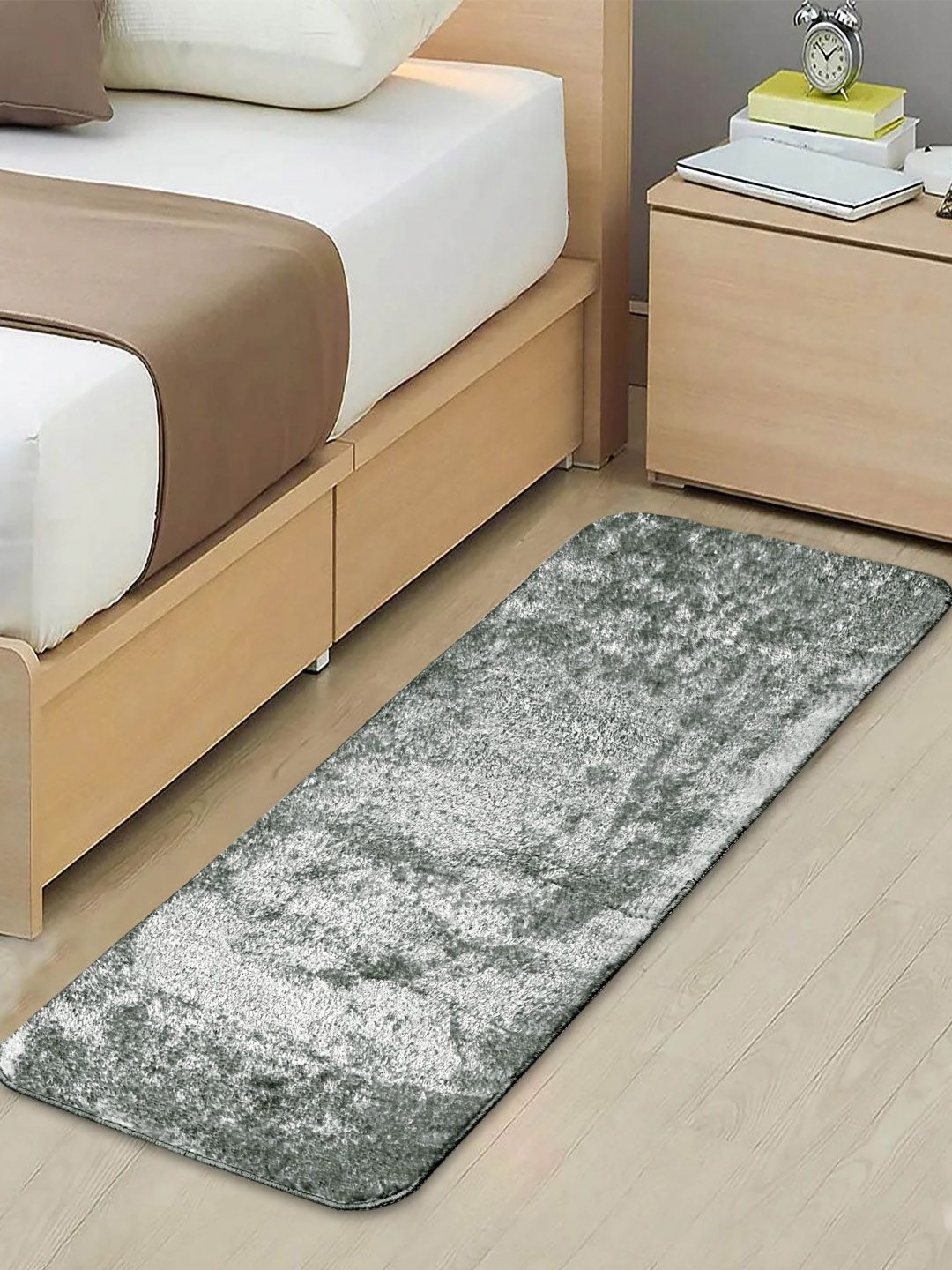 

Saral Home Grey Anti-Slip Pure Cotton Floor Runners