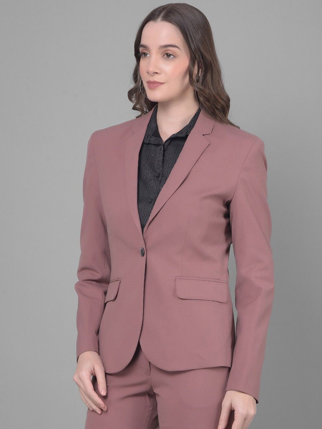 

Shaftesbury London Slim-Fit Single Breasted Formal Blazer, Mauve