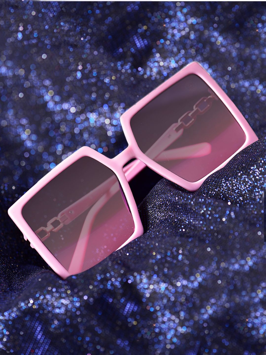 

CELEBRITY SUNGLASSES Women Oversized Sunglasses with UV Protected Lens, Pink