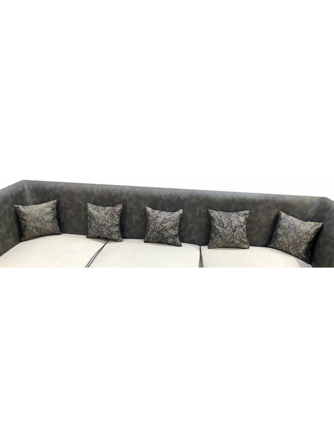 

Good Vibes Grey & Black Set of 5 Abstract Square Cushion Covers