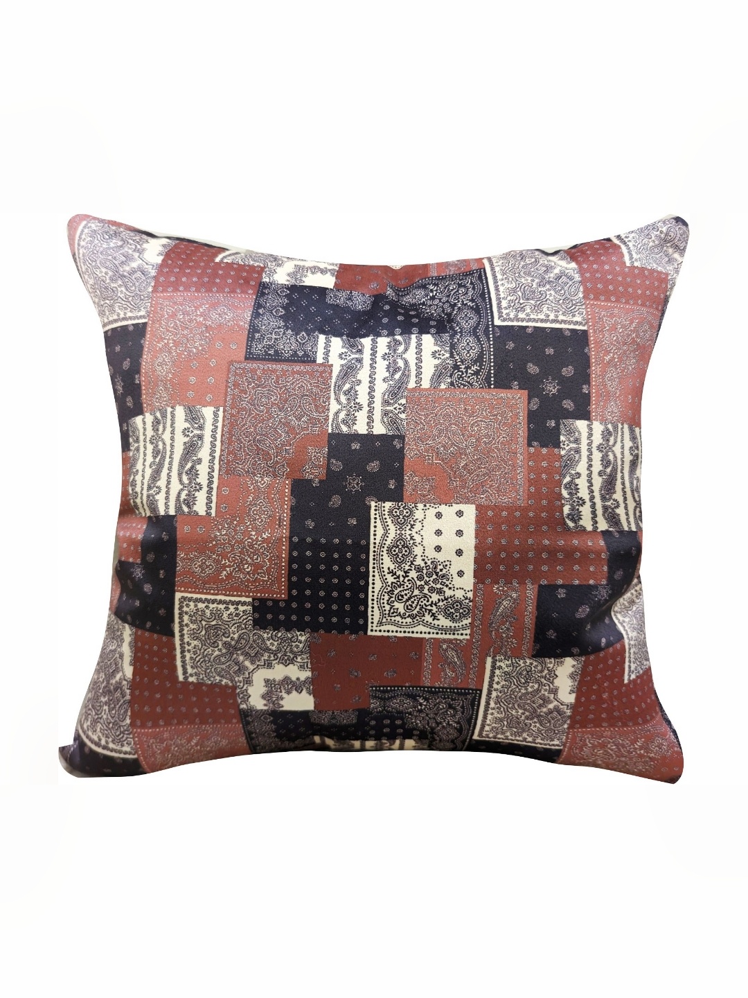 

Good Vibes Mauve & Black 3 Pieces Ethnic Motifs Velvet Square Cushion Covers