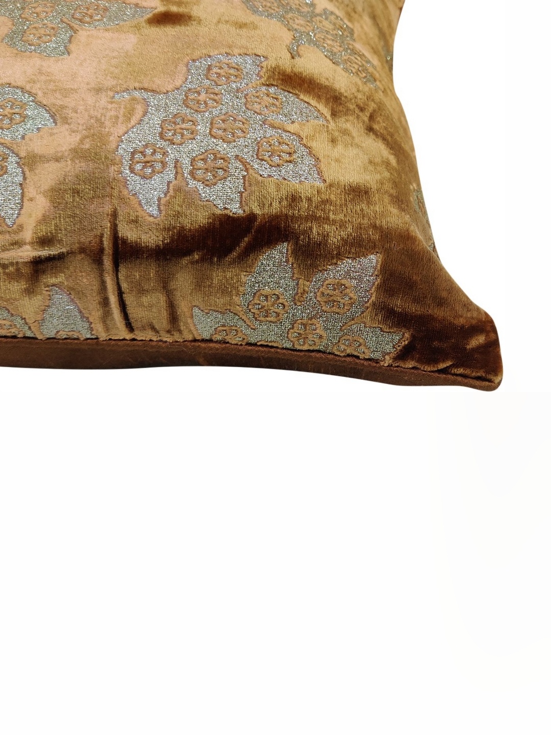 

Good Vibes Brown & Grey 5 Pieces Embroidered Velvet Square Cushion Covers